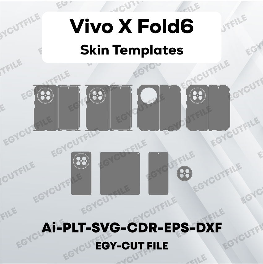 Vivo X Fold6 Vector Skin Cut Files