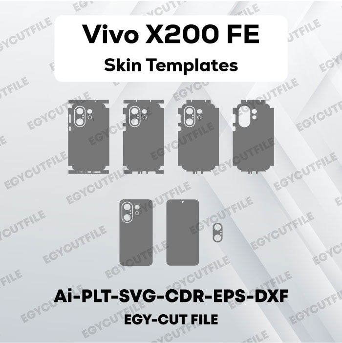 Vivo X200 FE Vector Skin Cut Files