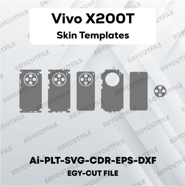 Vivo X200T Vector Skin Cut Files