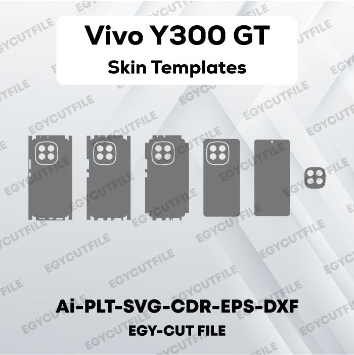 Vivo Y300 GT Vector Skin Cut Files