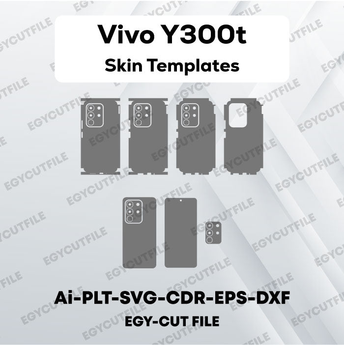 Vivo Y300t Vector Skin Cut Files