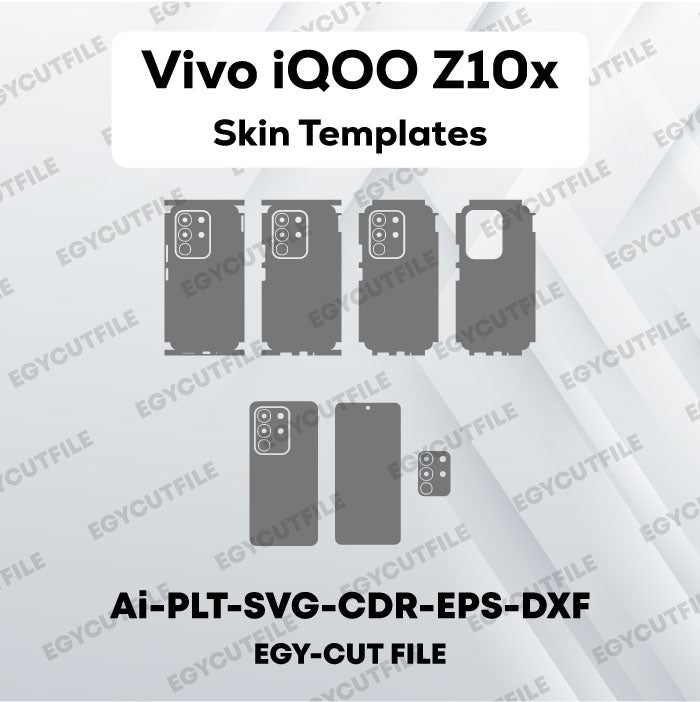 Vivo iQOO Z10x Vector Skin Cut Files