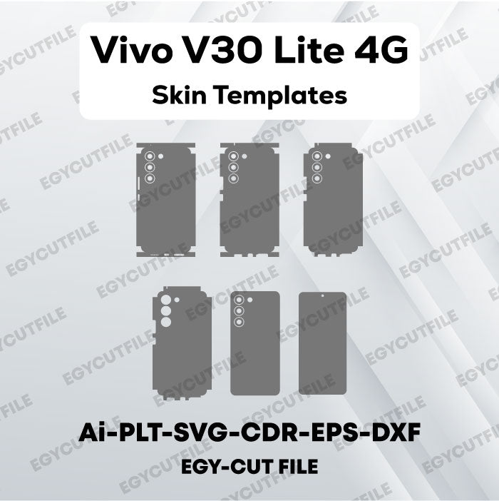Vivo V30 Lite 4G Vector Skin Cut Files