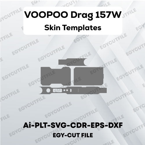 VOOPOO Drag 157W TC Box Vector Skin Cut Files