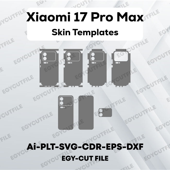 Xiaomi 17 Pro Max Vector Skin Cut Files