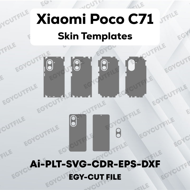Xiaomi Poco C71 Vector Skin Cut Files