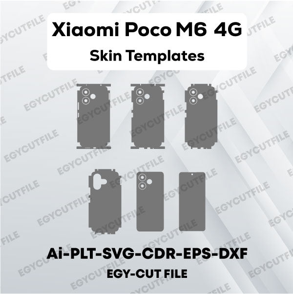 Xiaomi Poco M6 4G Vector Skin Cut Files