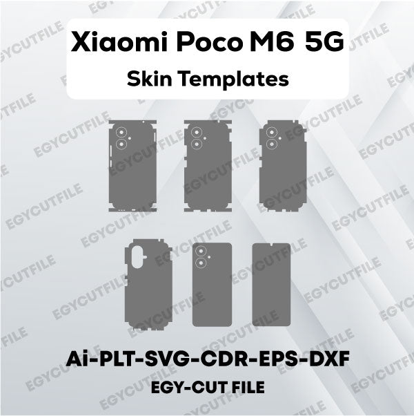 Xiaomi Poco M6 5G Vector Skin Cut Files