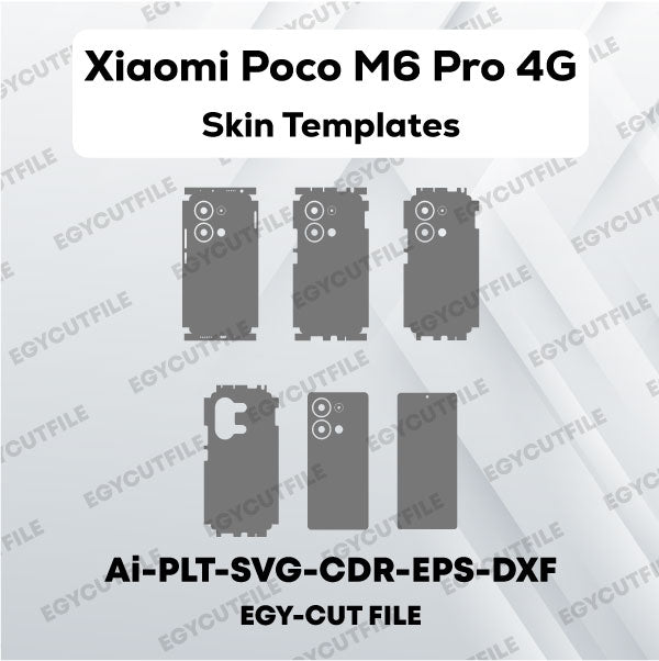 Xiaomi Poco M6 Pro 4G Vector Skin Cut Files