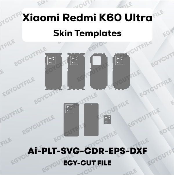 Xiaomi Redmi K60 Ultra Vector Skin Cut Files