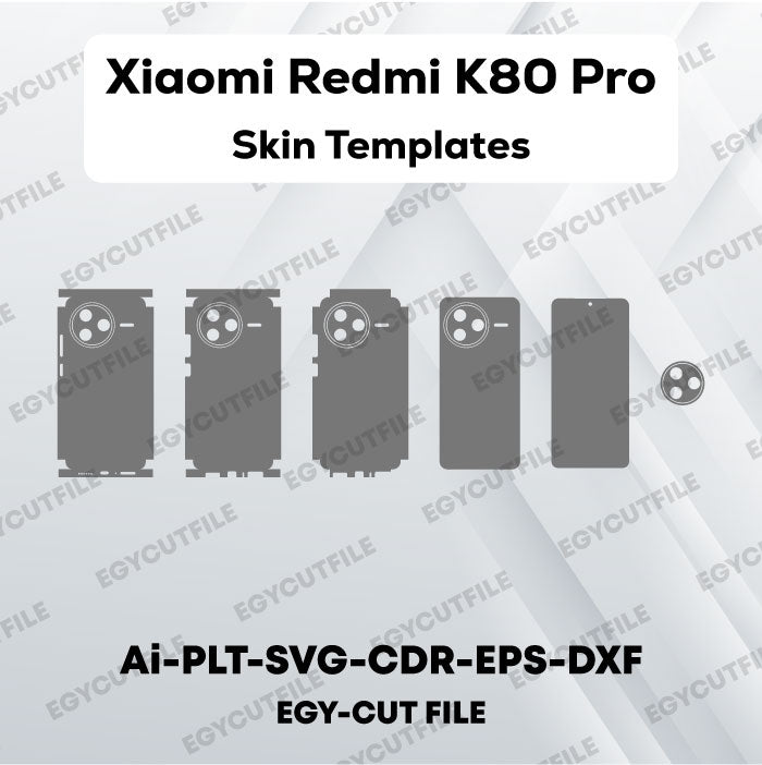 Xiaomi Redmi K80 Pro Vector Skin Cut Files