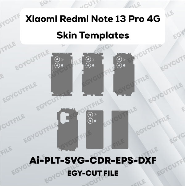 Xiaomi Redmi Note 13 Pro 4G Vector Skin Cut Files