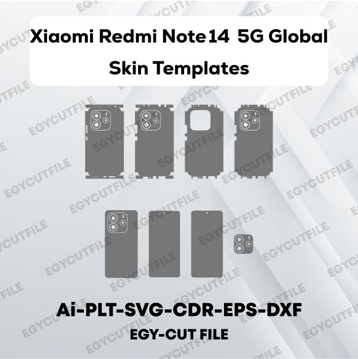 Xiaomi Redmi Note 14 5G Global Vector Skin Cut Files