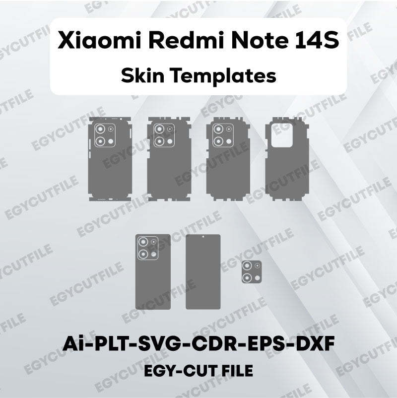 Xiaomi Redmi Note 14S Vector Skin Cut Files