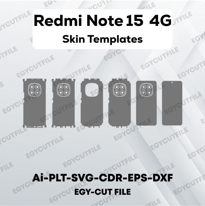 Xiaomi Redmi Note 15 4G Vector Skin Cut Files