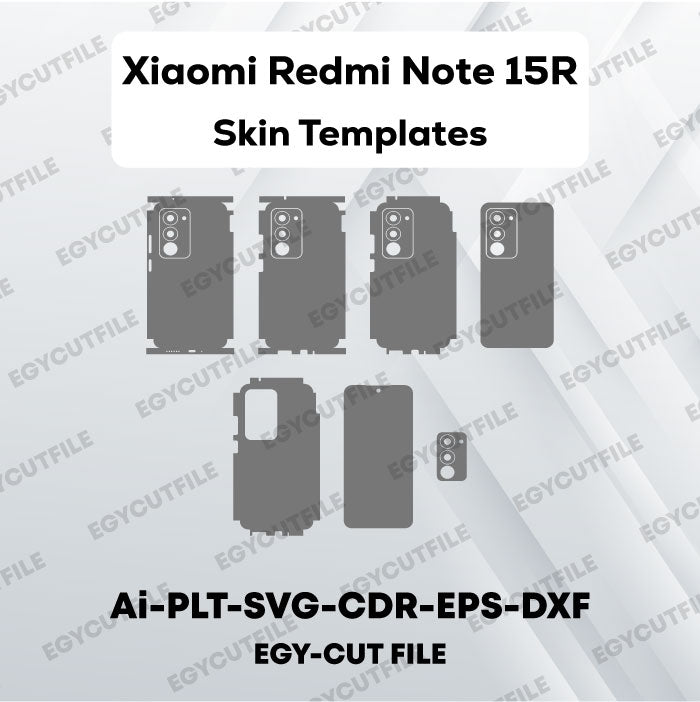 Xiaomi Redmi Note 15R Vector Skin Cut Files