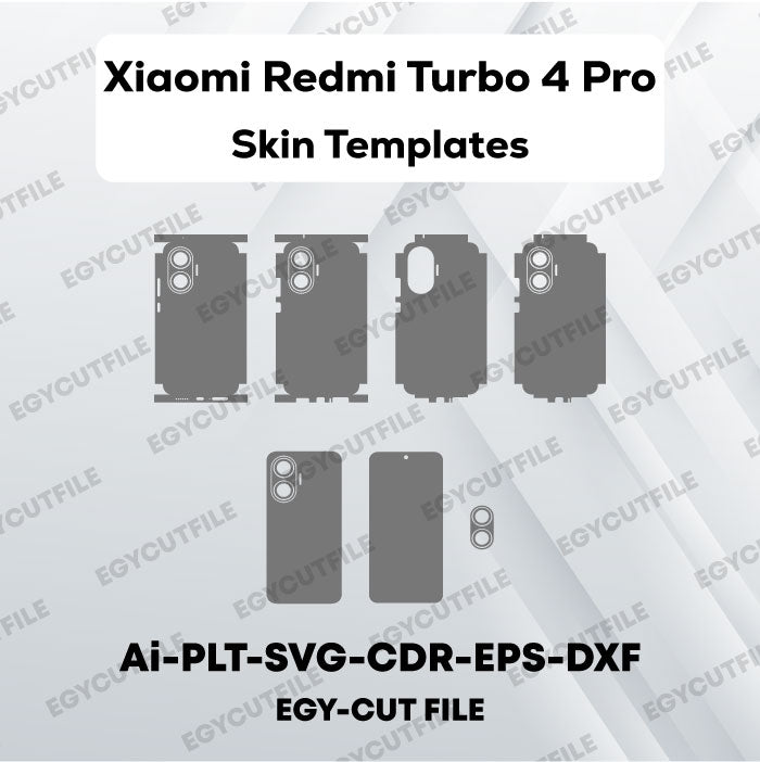 Xiaomi Redmi Turbo 4 Pro Vector Skin Cut Files
