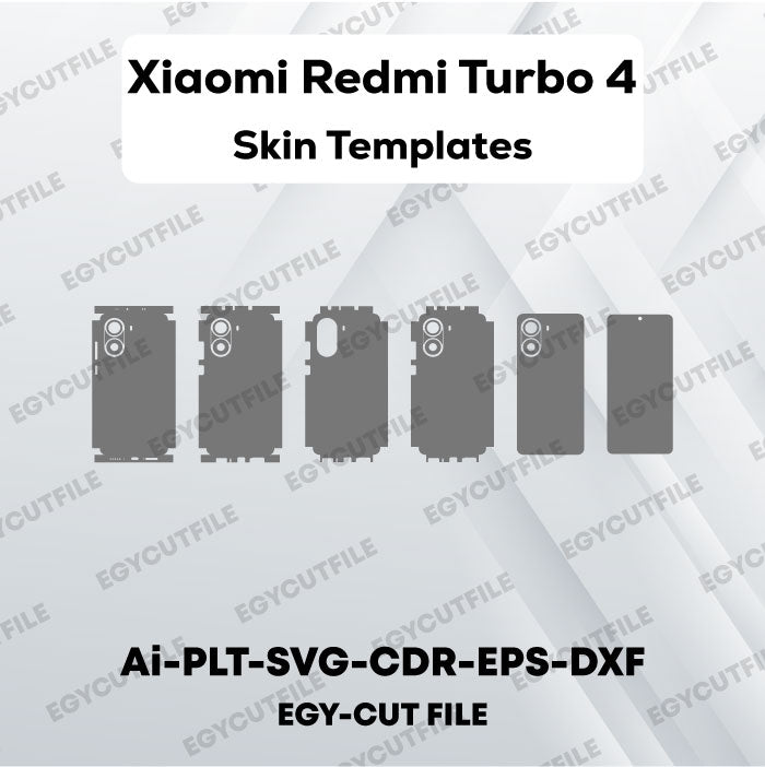 Xiaomi Redmi Turbo 4 Vector Skin Cut Files