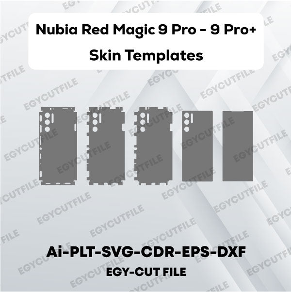 ZTE nubia Red Magic 9 Pro+- Red Magic 9 Pro Vector Skin Cut Files