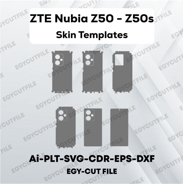 ZTE nubia Z50 -ZTE nubia Z50s Vector Skin Cut Files