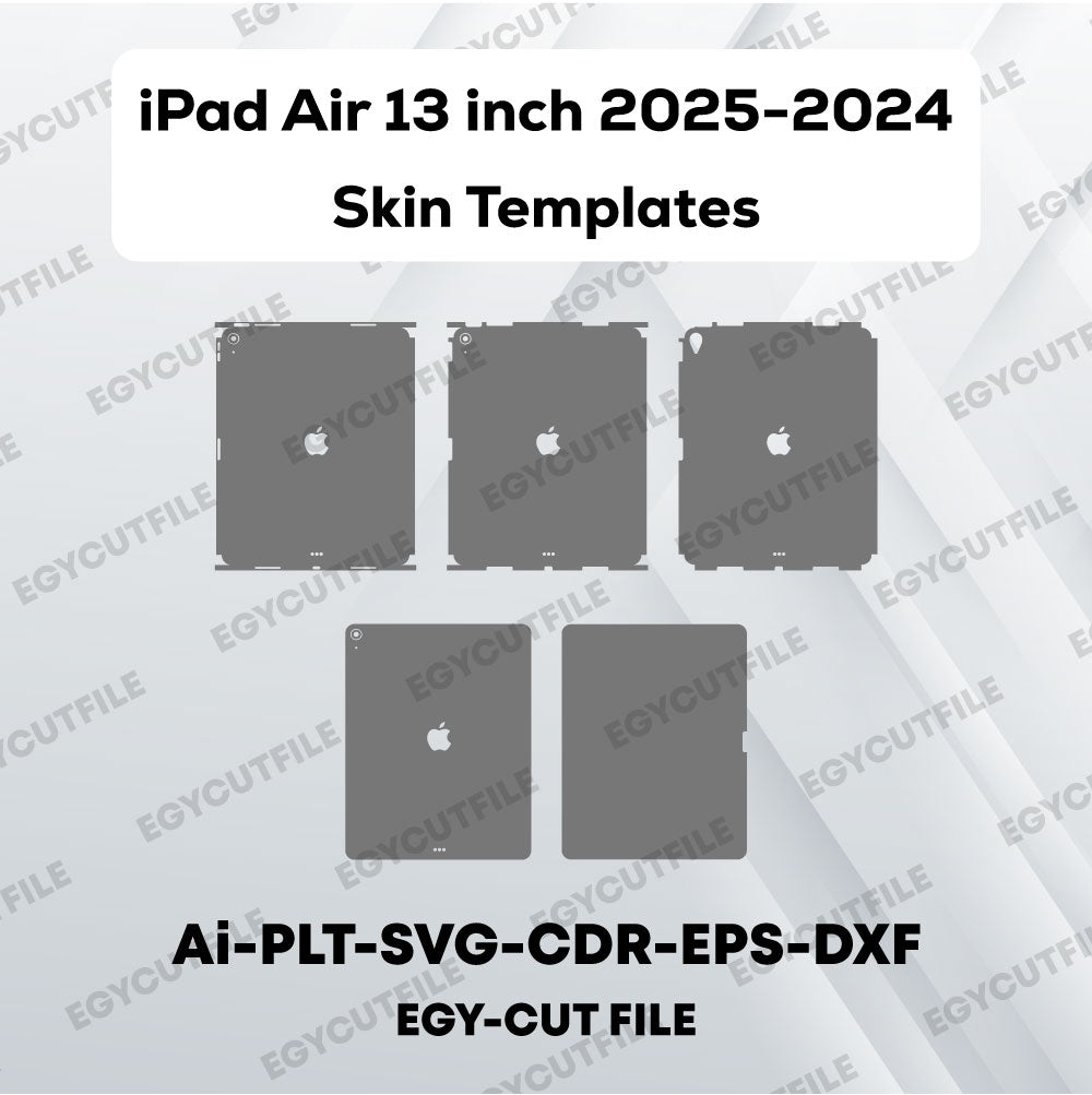 iPad Air 13 inch 2024-2025 Vector Skin Cut Files