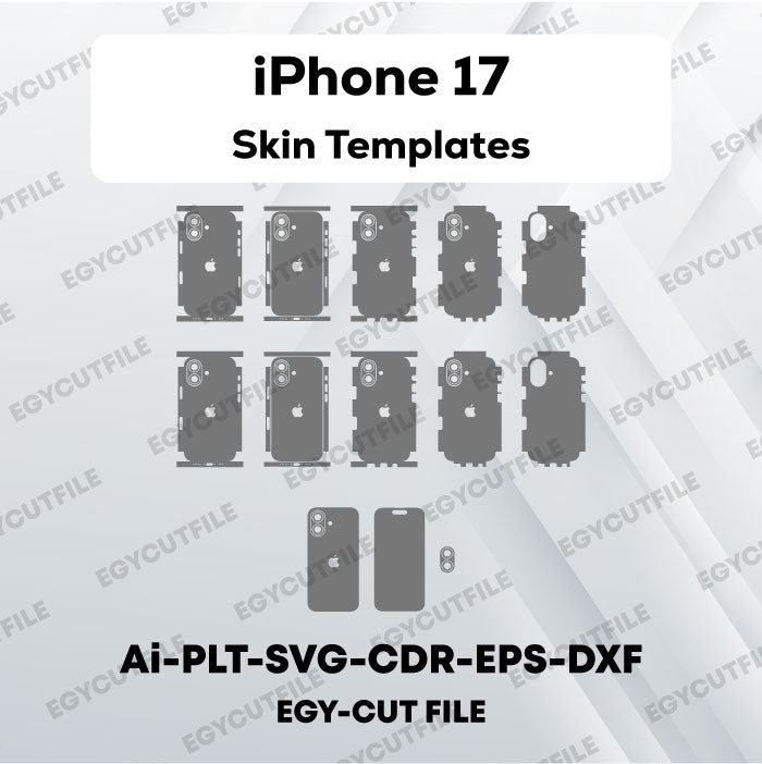 iPhone 17 Vector Skin Cut Files