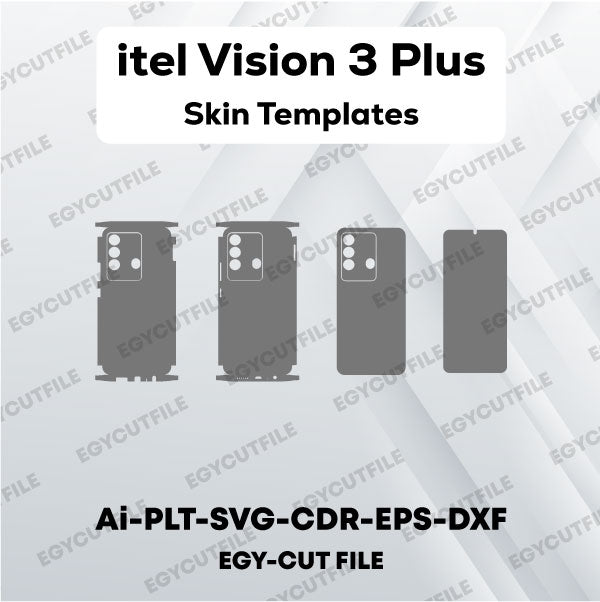 itel Vision 3 Plus Vector Skin Cut Files