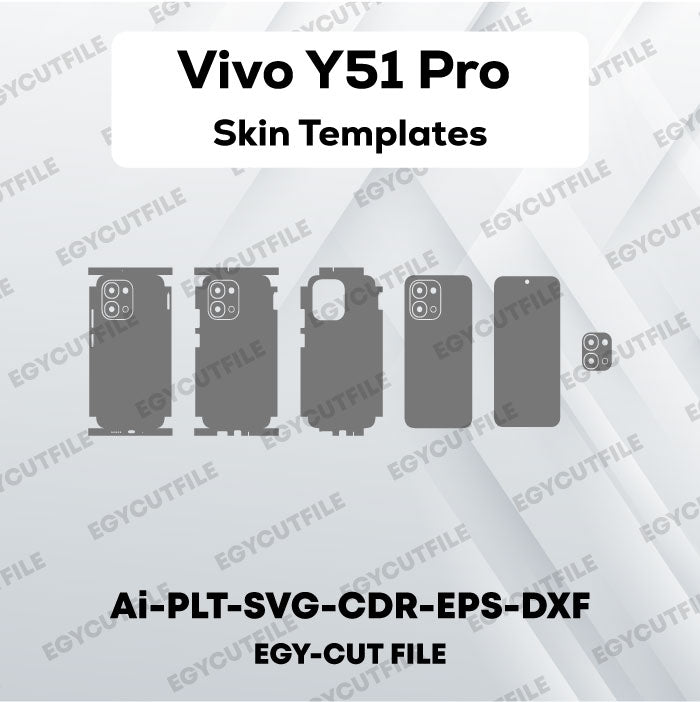 Vivo Y51 Pro Vector Skin Cut File