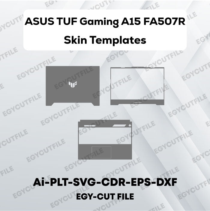 ASUS TUF Gaming A15 FA507R Vector Skin Cut Files