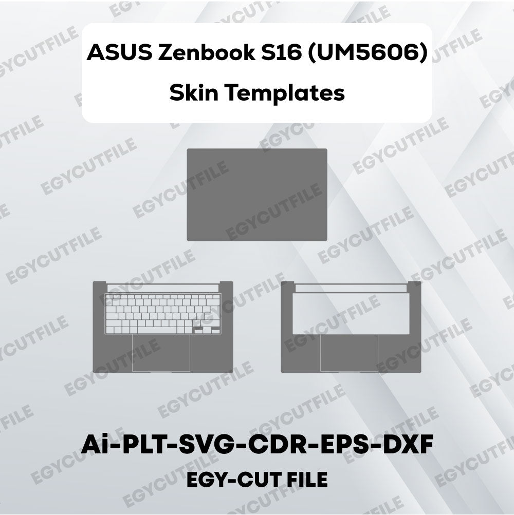 ASUS Zenbook S16 (UM5606) Vector Skin Cut Files