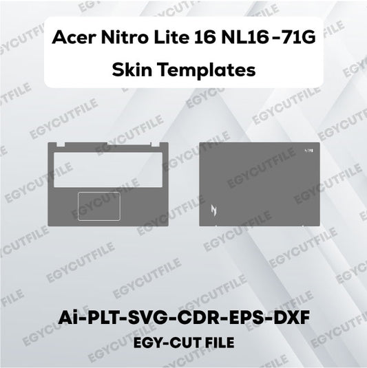 Acer Nitro Lite 16 NL16-71G Vector Skin Cut Files