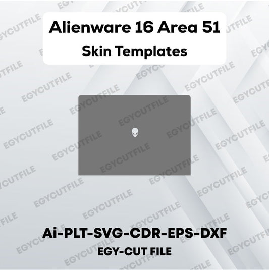 Alienware 16 Area-51 Vector Skin Cut Files