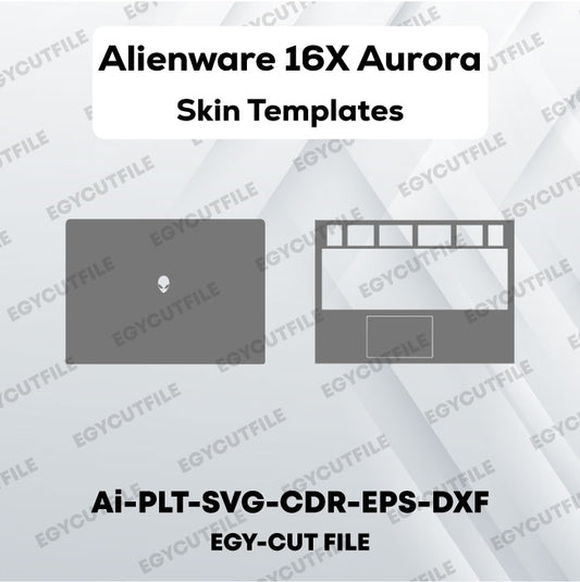 Alienware 16X Aurora Vector Skin Cut Files