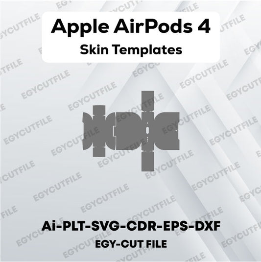 Apple AirPods 4 Vector Skin Cut Files