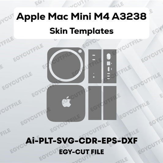 Apple Mac mini M4 A3238 Vector Skin Cut Files