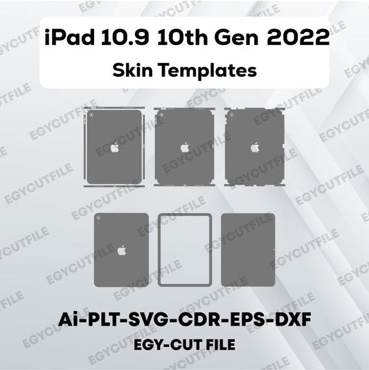 Apple iPad 10.9 10th Gen (2022) Vector Skin Cut Files