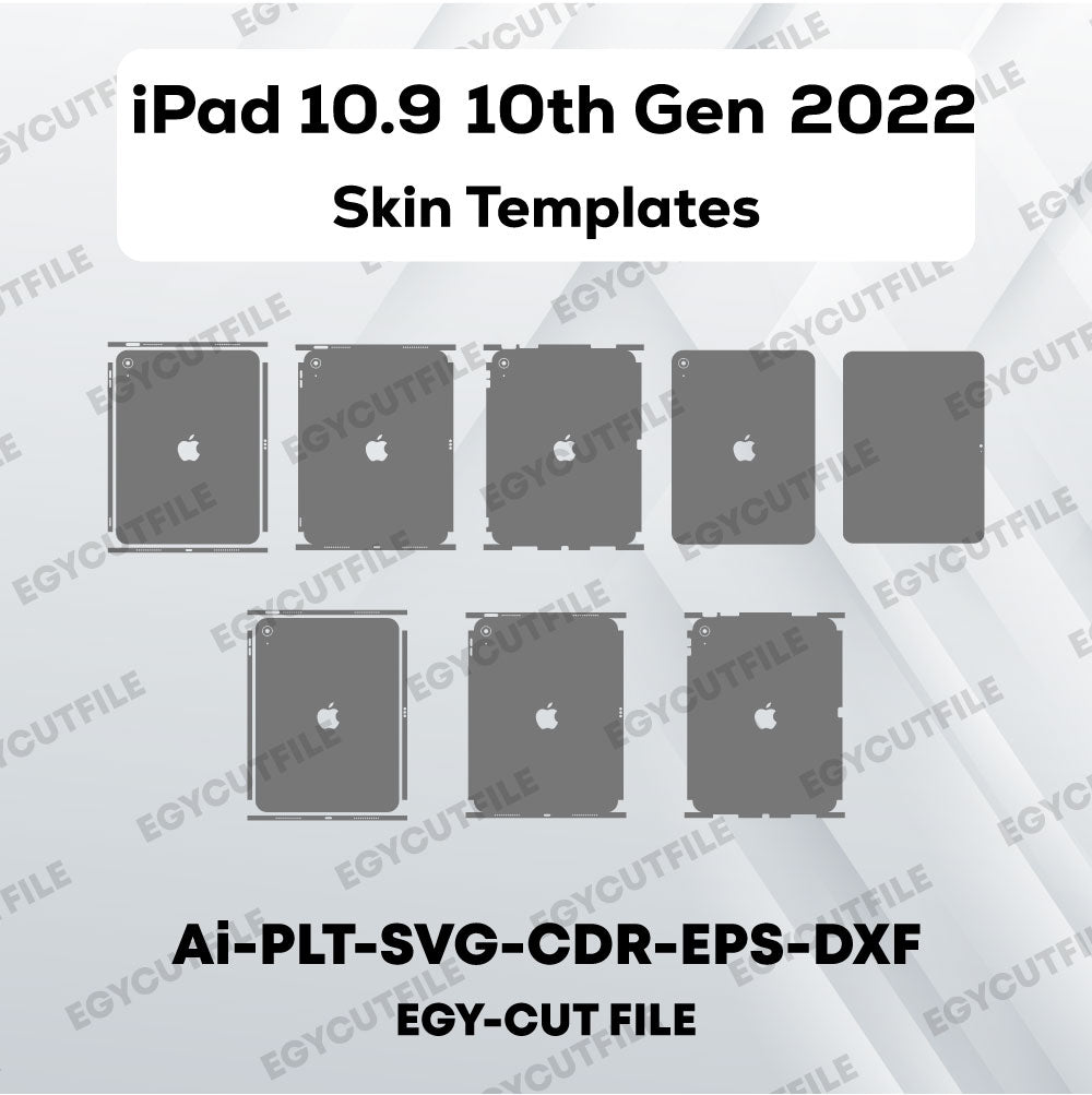 Apple iPad 10.9 10th Gen (2022) Vector Skin Cut Files