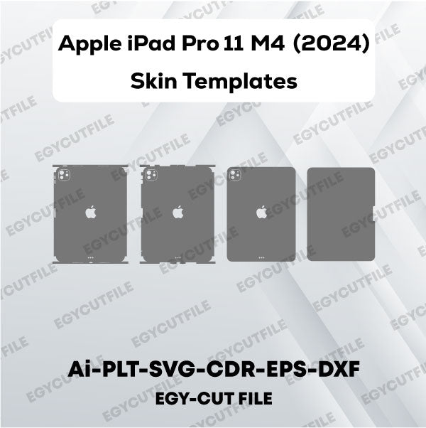 iPad Pro 11 (2024) M4 (A2836) Vector Skin Cut Files