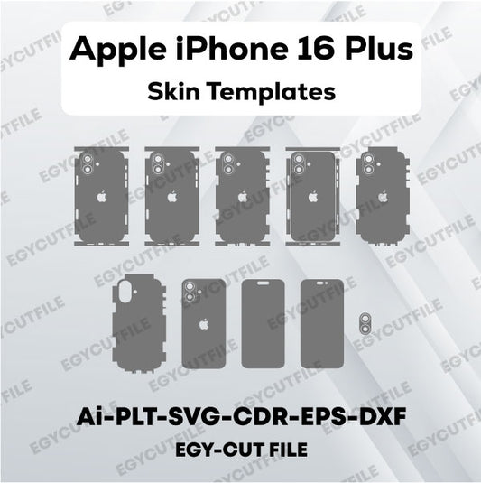 Apple iPhone 16 Plus Vector Skin Cut Files