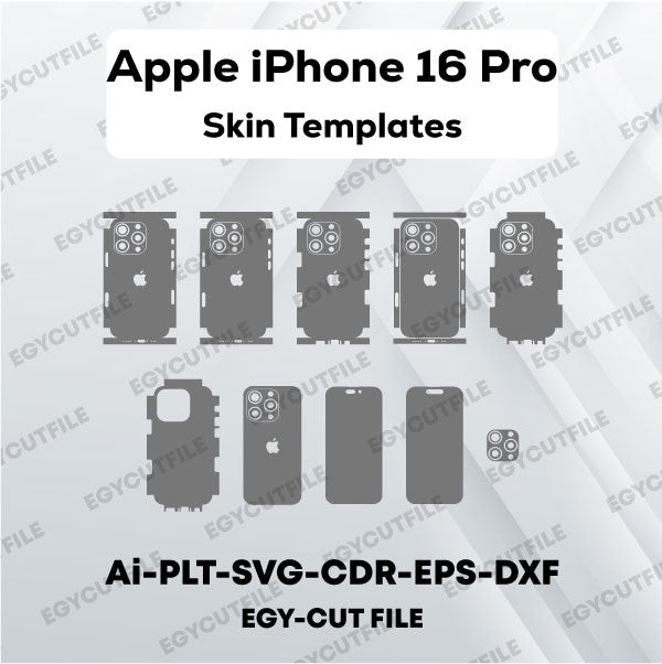 Apple iPhone 16 Pro Vector Skin Cut Files