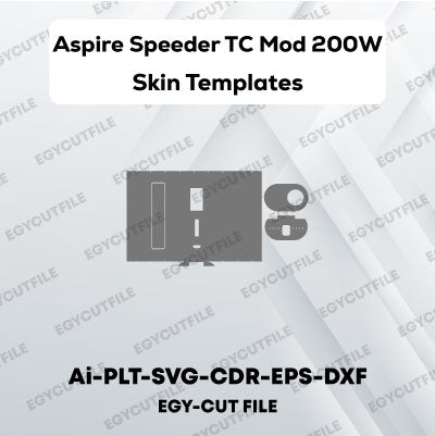 Aspire Speeder TC Mod 200w Vector Skin Cut Files