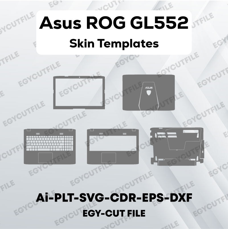 Asus ROG GL552 Vector Skin Cut Files