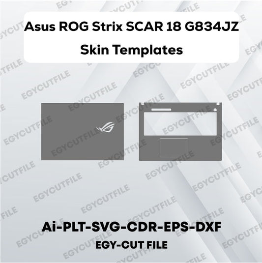 Asus ROG Strix SCAR 18 2023 G834JZ Vector Skin Cut Files