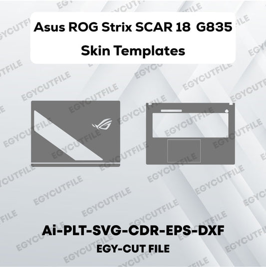 Asus ROG Strix SCAR 18 (2026) G835 Vector Skin Cut Files