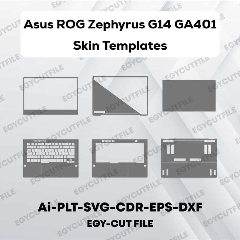 Asus ROG Zephyrus G14 GA401 Vector Skin Cut Files