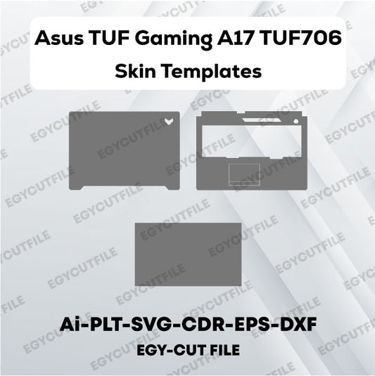 Asus TUF Gaming A17 TUF706 17.3 Vector Skin Cut Files