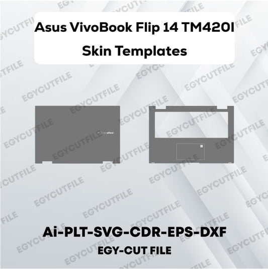 Asus VivoBook Flip 14 TM420I Vector Skin Cut Files