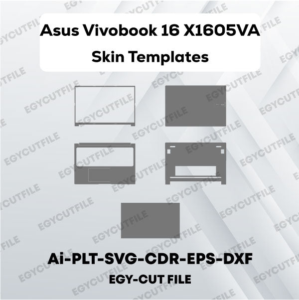 Asus Vivobook 16 X1605VA Vector Skin Cut Files