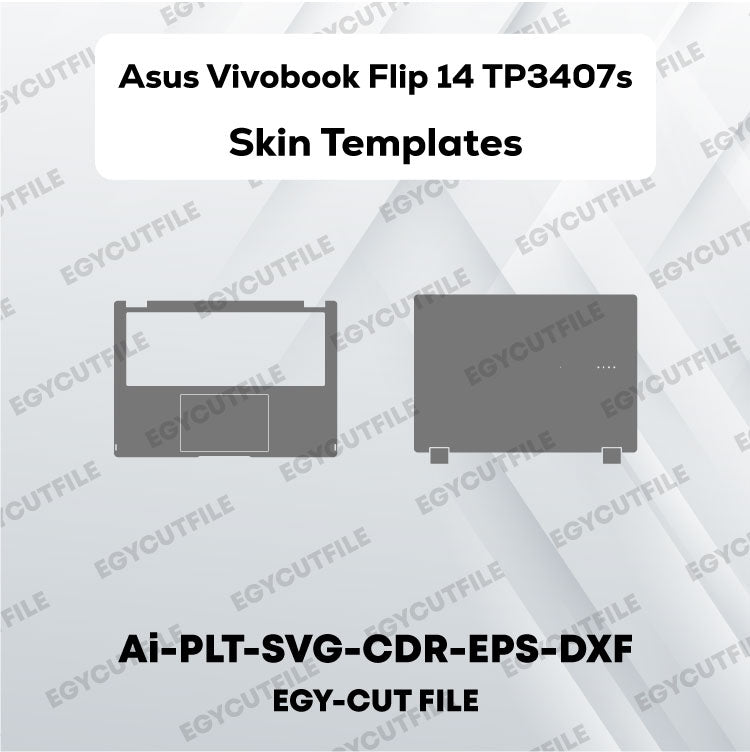 Asus Vivobook Flip 14 TP3407s Vector Skin Cut Files