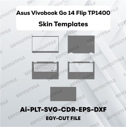 ASUS Vivobook Go 14 Flip TP1400 Vector Skin Cut Files